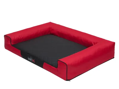 Zdjęcie produktu dla Legowisko dla psa poduszka legowisko dla psa poduszka legowisko sofa kosz dla psa legowisko dla psa sofa materac dla psa: czerwony z czarnym materacem, XXL - 118 x 78 cm