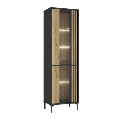 Produktbild von Vitrine Joakimis Jmxv721-M637 Wohnzimmerschrank 59X194X42Cm Vitrinenschrank