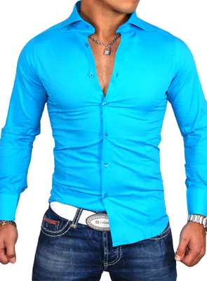 Produktbild von Redbridge Herren Kurzarm Hemd RB-2156 Türkis S