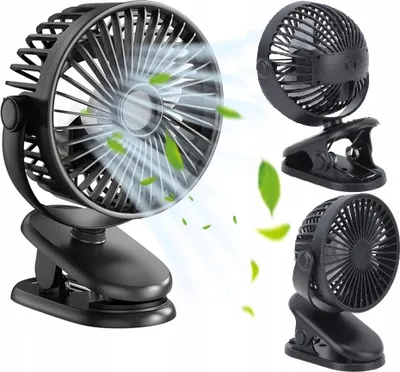 Produktbild von Leiser Usb Tischventilator Mit Clip Home 3 Stufen Wiederaufladbar