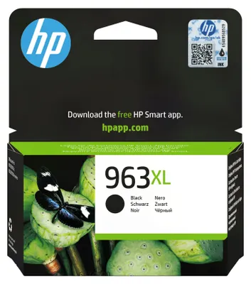 Produktbild von HP 963XLSchwarz Original Druckerpatrone mit hoher Reichweite, Hohe (XL-) Ausbeute, Schwarz, Tinte auf Pigmentbasis, 47,86 ml, 1 Stück(e), 2000 Seiten