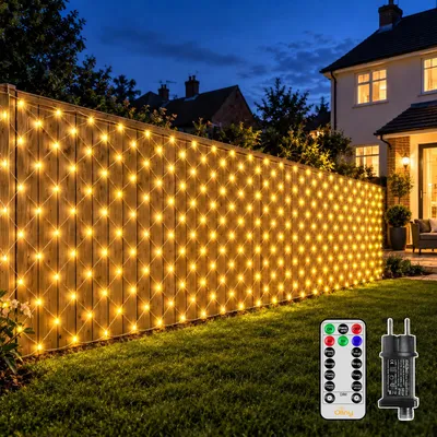 Productafbeelding van Lichtnet voor buiten, 6 x 2 m, 360 leds, met 8 modi en timer