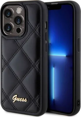 Image de GUESS | GUHCP15XPSQSQSK | Back cover | Apple | iPhone 15 Pro Max | Plastic | Black | MagSafe