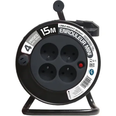 Obrázok produktu pre ZENITECH bubon na hadicu pre domácnosť 15 m 3G1 mm² - sivý