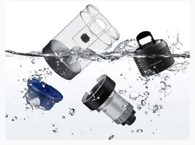 Produktbild von Samsung Jet 95 Akku+ CompleteClean, 2-in-1-Stabstaubsauger, Beutellos, Schwarz, Rechteckig, Trocken, Micro