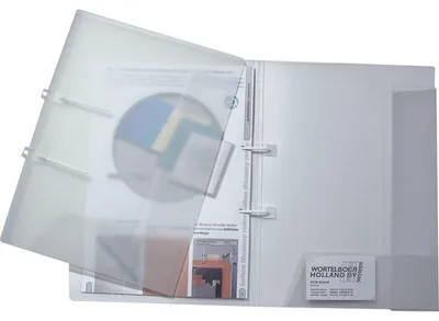 Produktbild von Schnellhefter A4 mit 2 Einschlagklappen transparent
