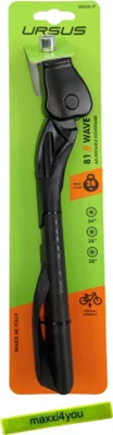 Immagine prodotto di Cavalletto laterale per bicicletta Ursus "Wave" - Nero con nastro riflettente maxxi4you
