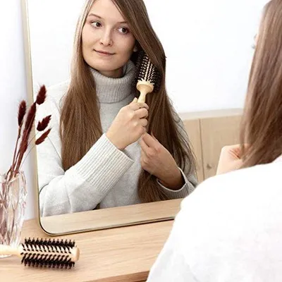 Produktbild von Famanu Haarbürsten-Set - Föhnen / Paddle Brush, antistatisch, für nasses und trockenes Haar