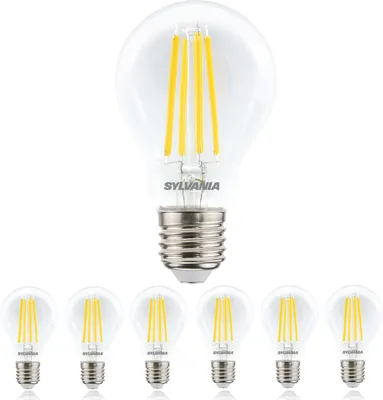 Produktbild von SYLVANIA LED Glühbirne E27 Neutralweiß | 75W Ersatz | 1055 Lumen | 4000K Filament Leuchtmittel | 6er Pack