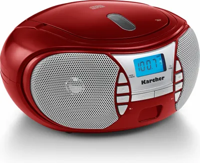 Produktbild von Karcher RR 5025-R tragbares CD Radio (CD-Player, UKW Radio, Batterie/Netzbetrieb, AUX-In) rot