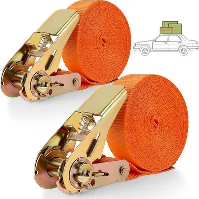 Productafbeelding van Spanbanden 12 m - ratelsluiting - antislip - voor ladingbeveiliging
