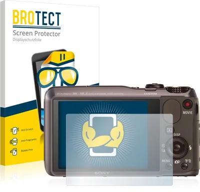 Produktbild von 2x Für Sony Cyber-Shot DSC-HX20V Schutzfolie BROTECT Displayschutz Display Schutz Folie Klar Transparent