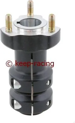Produktbild von Radstern, Alu, eloxiert, für 25mm Achse,115mm lang, Länge in mm:115mm, Farbe:schwarz