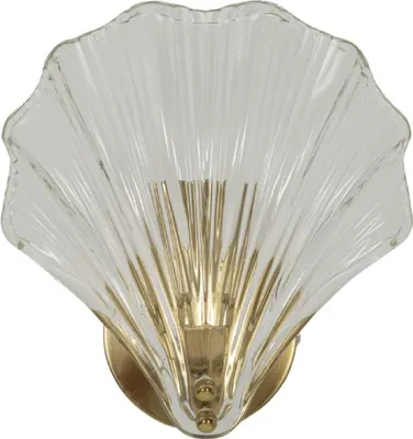 Zdjęcie produktu dla o Ferretti Wandleuchte Shell E14 20x14x22 cm gold natur