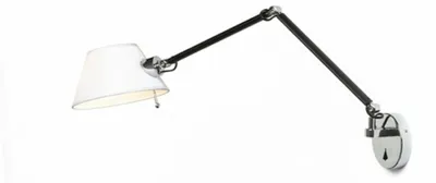 Image de MONTANA applique murale blanc/noir chrome 230V LED E27 11W
