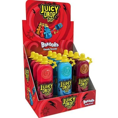 Imagen del producto de Bazooka Juicy Drop Pop, 26 gramos