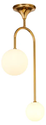 Immagine prodotto di Lampada a sospensione SELEN oro-bianca 2xG9x8W in metallo, dimensioni: 64x14x24,5 cm, IP20, Jupiter