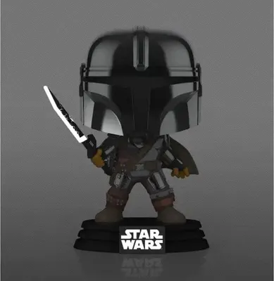 Obrázek produktu pro Mando With Dark Saber Gitd - Star Wars - Funko Pop #491