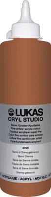 Produktbild von Lukas Cryl Studio Plastic Bottle Acrylfarbe Burnt Sienna 500 ml 1 stk