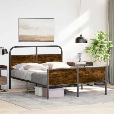 Immagine prodotto di vidaXL Struttura letto senza materasso 120x190 cm Materiale legno rovere Sonoma