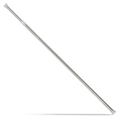 Obrázek produktu pro Relaxdays teleskopická tyč, upínací tyč na záclony, sprchové závěsy, dveřní rámy a mnoho dalšího, bez vrtání, nerezová ocel, 130–220 cm