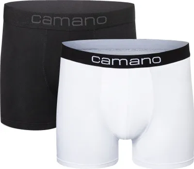 Produktbild von Camano Boxershorts Comfort mit nachhaltigerer Baumwolle (BCI) 2er Pack white mix L