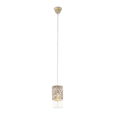 Immagine prodotto di Lampada A Sospensione Cardigan Metallo Vetro Marrone 1 Luce E27 Ip20