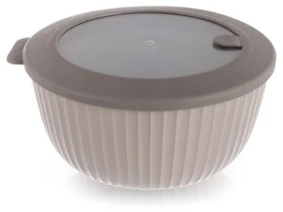 Produktbild von Orion | Mikrowellenschüssel - Ø 16,5 cm - BPA-frei - Kunststoff - Frischhaltedose Beige mit Deckel 1l