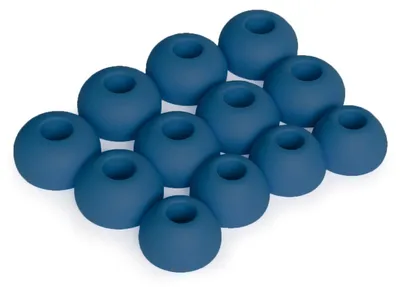 Produktbild von 12 x Silikon Ohrstöpsel Ohrhörer Gummi Tipps Für JBL Endurance Race Kopfhörer Ohrhörer in Blau