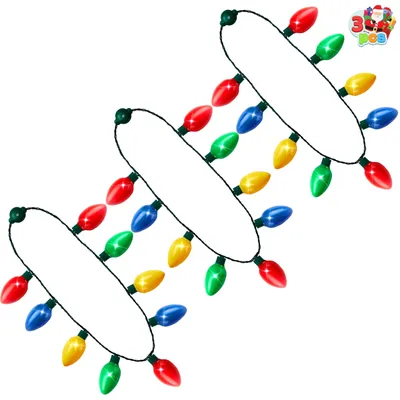 LED-Lichterkette Halskette, 9 Lampen, 15,3 cm, 6 Modi