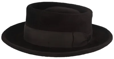 Velour Bierführer mit Seiden-Ripsband von Hut-Breiter in schwarz