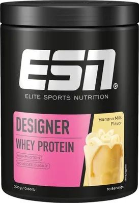 Produktbild von ESN Designer Whey Protein Banana Milk Geschmack 300g