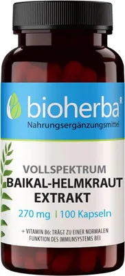 Produktbild von Bioherba Vollspektrum Baikal-Helmkraut Extrakt 270 mg 100 Kapseln