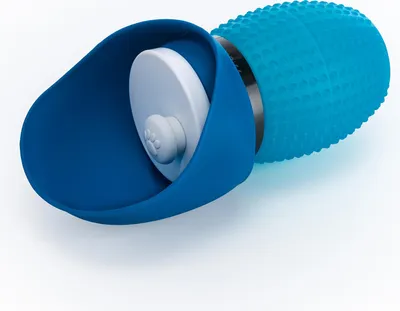 Image de Gourde Muitomas pour animaux de compagnie en silicone, 350 ml, bleue