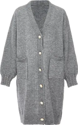 Immagine prodotto di Cardigan da donna Caissa - grigio chiaro melange, M