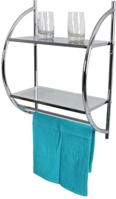 Produktbild von Interia Home & Living 314510 Handtuchhalter 'Badezimmer' mit 2 Ablagen
