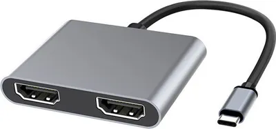 Produktbild von INF Typ-C-Hub 2-in-1: Dual-HDMI-Ausgang für reibungslose Verbindung