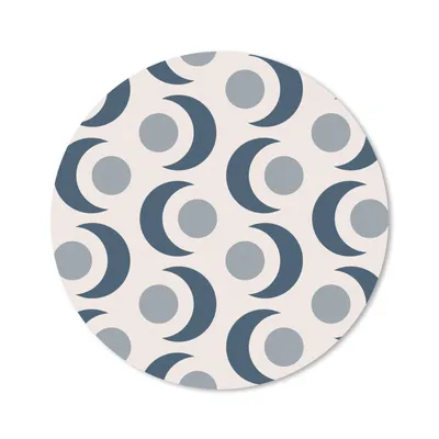 Produktbild von MuchoWow® Mauspad Mousepad Mond - Design - Kreis 20x20 cm - Mousepads - Maus Mat - Pad - Mausunterlage - Schreibtischmatte