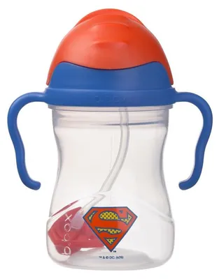 Zdjęcie produktu dla Superman by b.box bidon dla dzieci - kubek niekapek ze słomką 240 ml