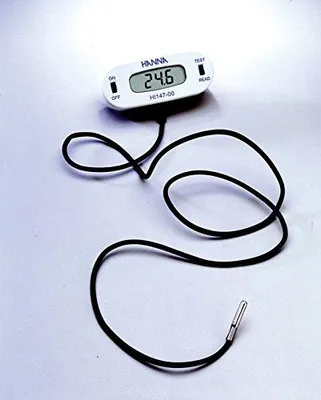 Digitales Kühlschrankthermometer, magnetisch, Edelstahlsonde, 1 m Kabel