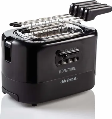 Produktbild von Ariete Toastime 159 Schwarz 2 Scheiben 9 Bräunungsstufen 700W