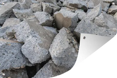 Obrázek produktu pro MuchoWow® Zahradní plakáty - Beton - kameny - 120x180 cm - Zahradní dekorace