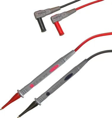Produktbild von PeakTech TKS-2 - Prüberfleitungen 2mm Prüberfspitze / kurz mit 4mm Steckern