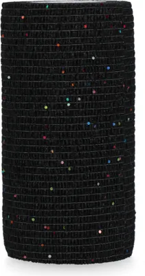 Produktbild von Verbandtier Schwarz Glitzer 10 cm