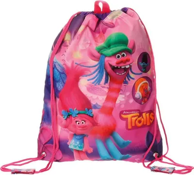 Obrázok produktu pre JOUMMABAGS Taška na telocvik a prezuvky Trollovia Friends Polyester, 40 cm