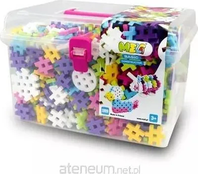 Produktbild von Meli Constructor Pink 1000 Teile – Kreatives Baustein-Set für Mädchen ab 3 Jahren