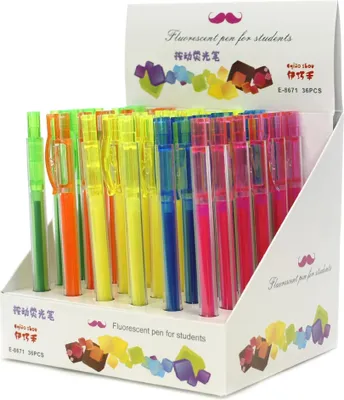 Produktbild von Bunter Schulkugelschreiber - Fineliner Stift für Schüler & Büro (Zufällige Farbe)
