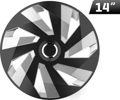 Zdjęcie produktu dla Kołpak Vector RC black / silver 14``, 1 szt.