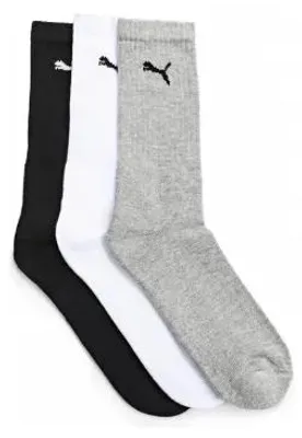 Produktbild von Sportsocken PUMA SPORT 3-PACK 88035510 WEIß/GRAU/SCHWARZ Größe: 43-46