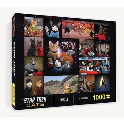 Zdjęcie produktu dla CHRONICLE BOOKS Puzzle Star Trek Koty 1000 elementów